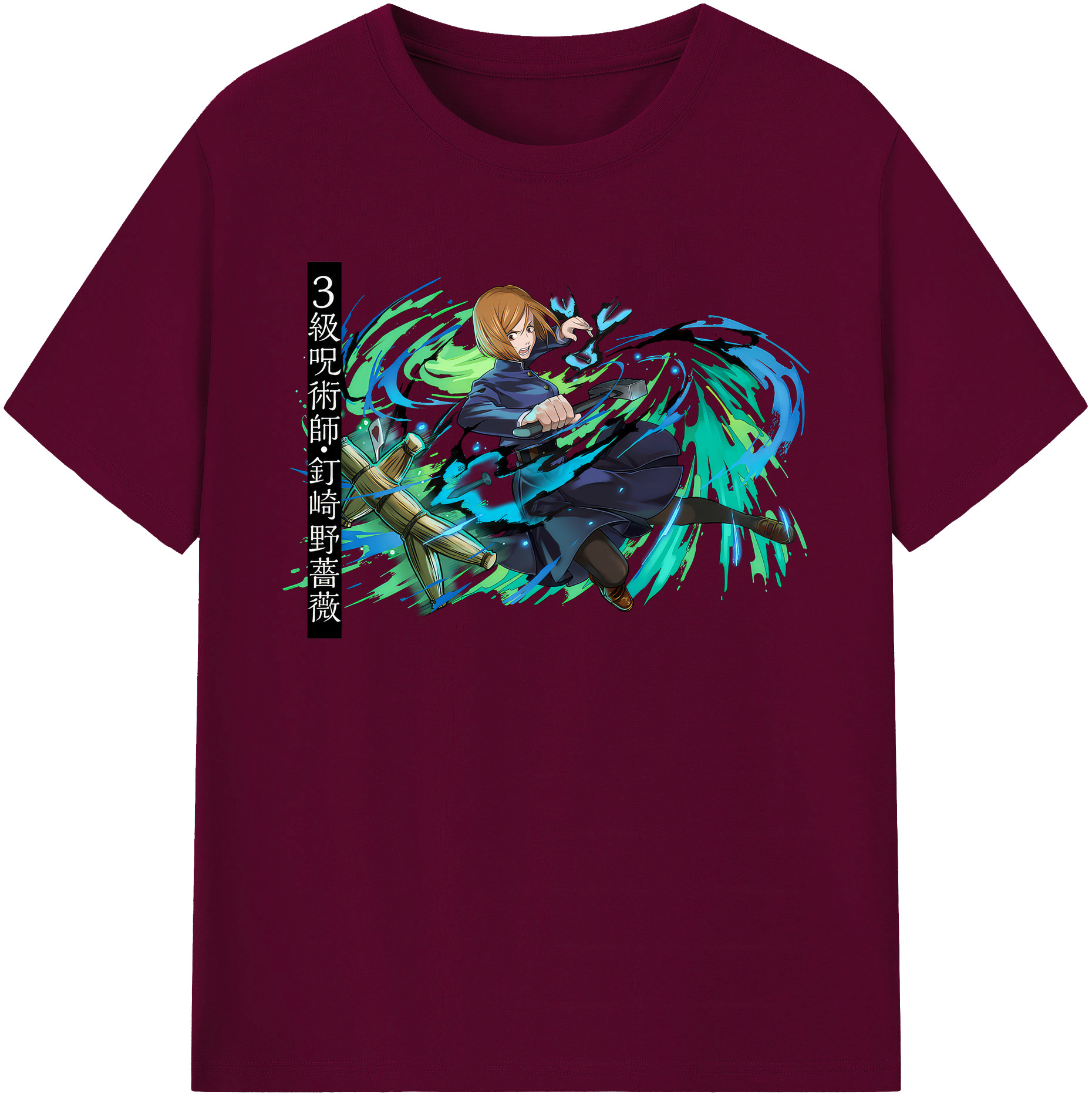 （画像用） 呪術廻戦 Jujutsu Kaisen レディースカジュアルプリントTシャツ（綿100％）